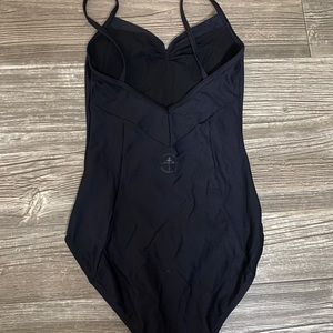 Wear Moi Black Spaghetti Strap Leotard, S